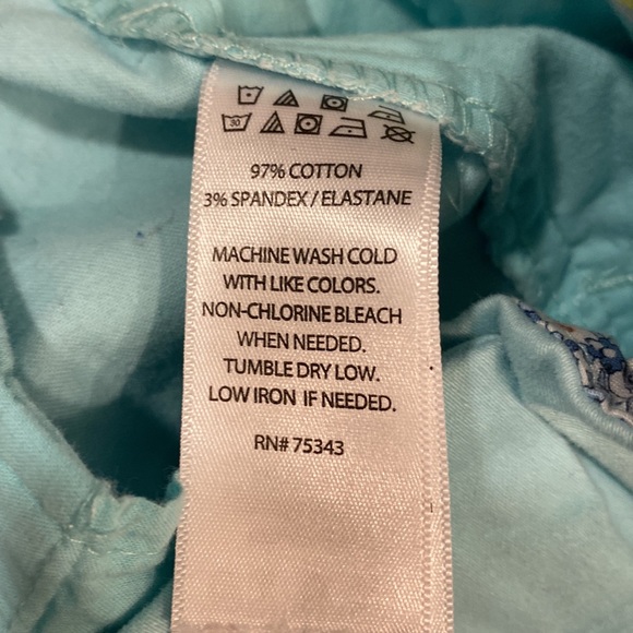 EUC Womens Size 10 Minty Blue Shorts. 4inch inseam - Picture 4 of 5